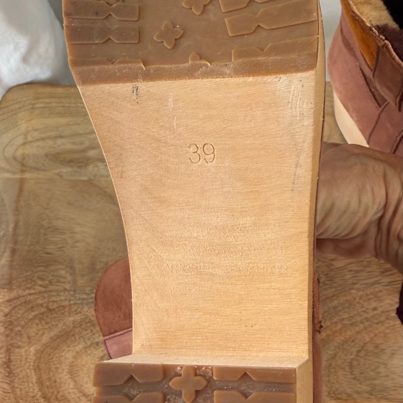 Swedish Hasbeens Tall Shearling-Lined Suede & Leather Boots - Picture 6 of 6